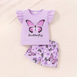 exclusive baby printed tee and pant set