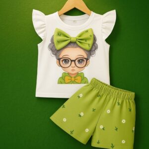 exclusive baby printed tee and pant set